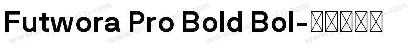 Futwora Pro Bold Bol字体转换